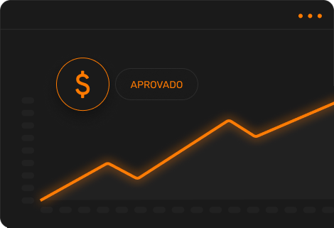 Gráfico de crescimento de vendas